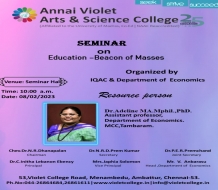 Seminar on Education-Beacon of Masses