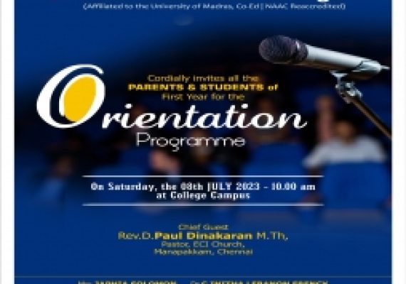 Orientation Programme 2023