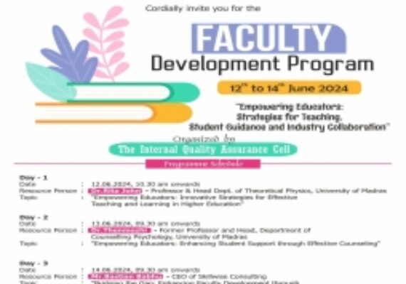 FDP- Empowering Educators: Strategies for Teaching, Student Guidance and Industry Collaboration