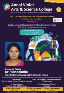 Workshop on Angel Investment and VC Funding Opportunity