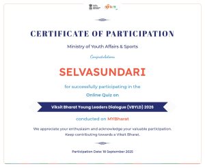 Viksit Bharat Young Leader’s Dialogue 2026 – Quiz