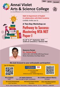 Workshop – Pathway to Success: Mastering NTA NET Paper I