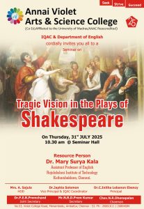 Seminar – Tragic Vision in the plays of Shakespeare