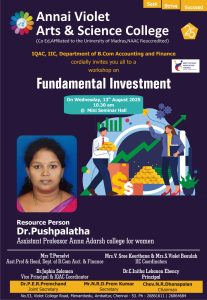 Workshop on Fundamental Investment