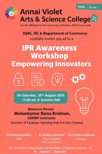 IPR Awareness Workshop : Empowering Innovators