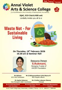 Waste Not – For Sustainable Living – Seminar