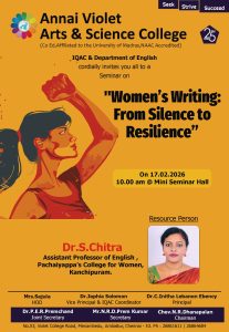 Women’s Writing: From Silence to Resilience