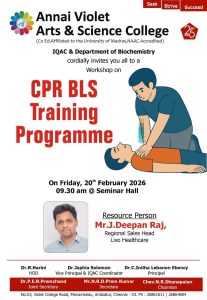 WorkShop on CPR BLS Training Programme on 20.02.2026