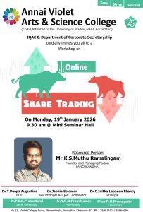 Workshop – “Online Share Trading- Learn before you Earn”